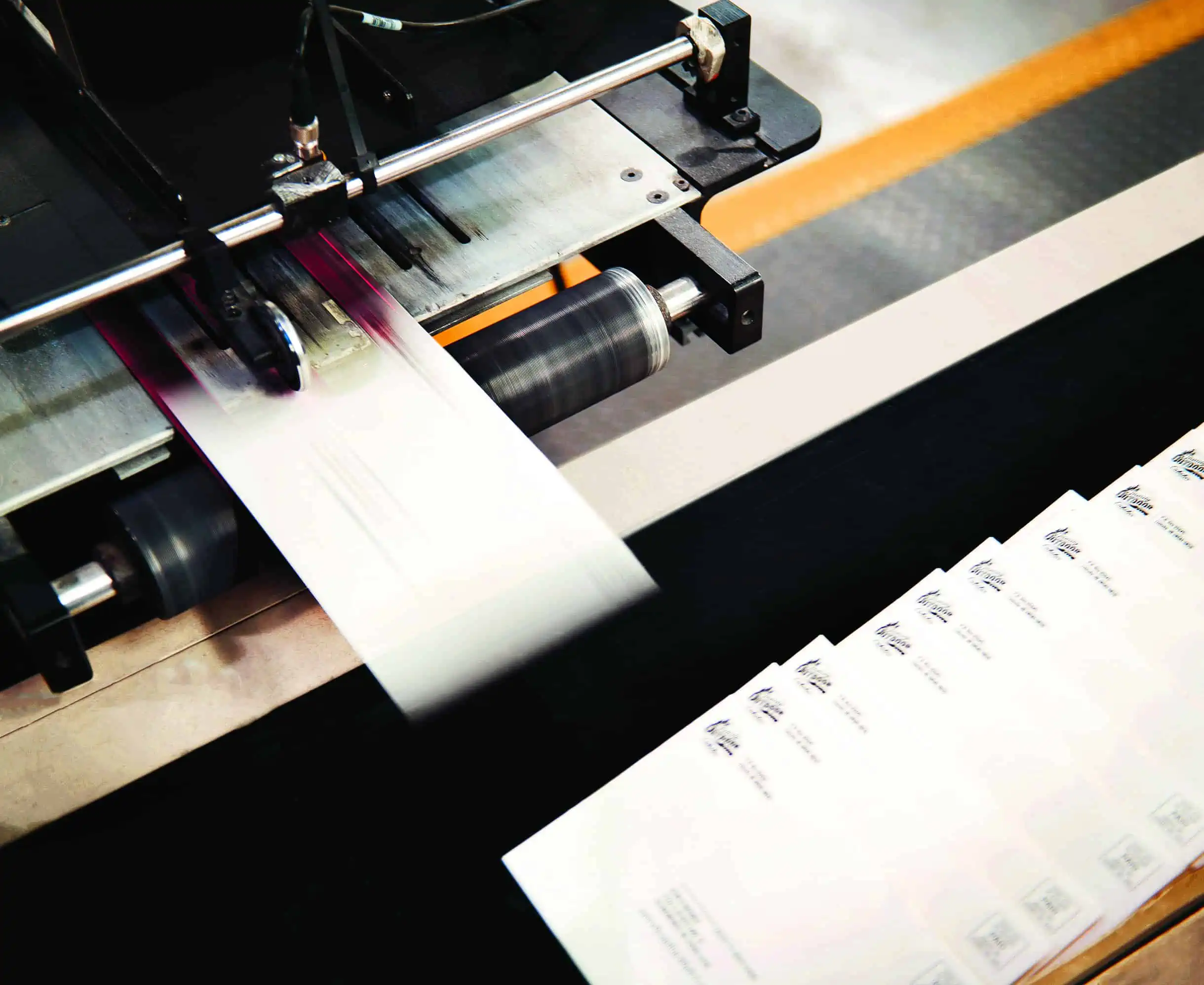 Mail being printed out
