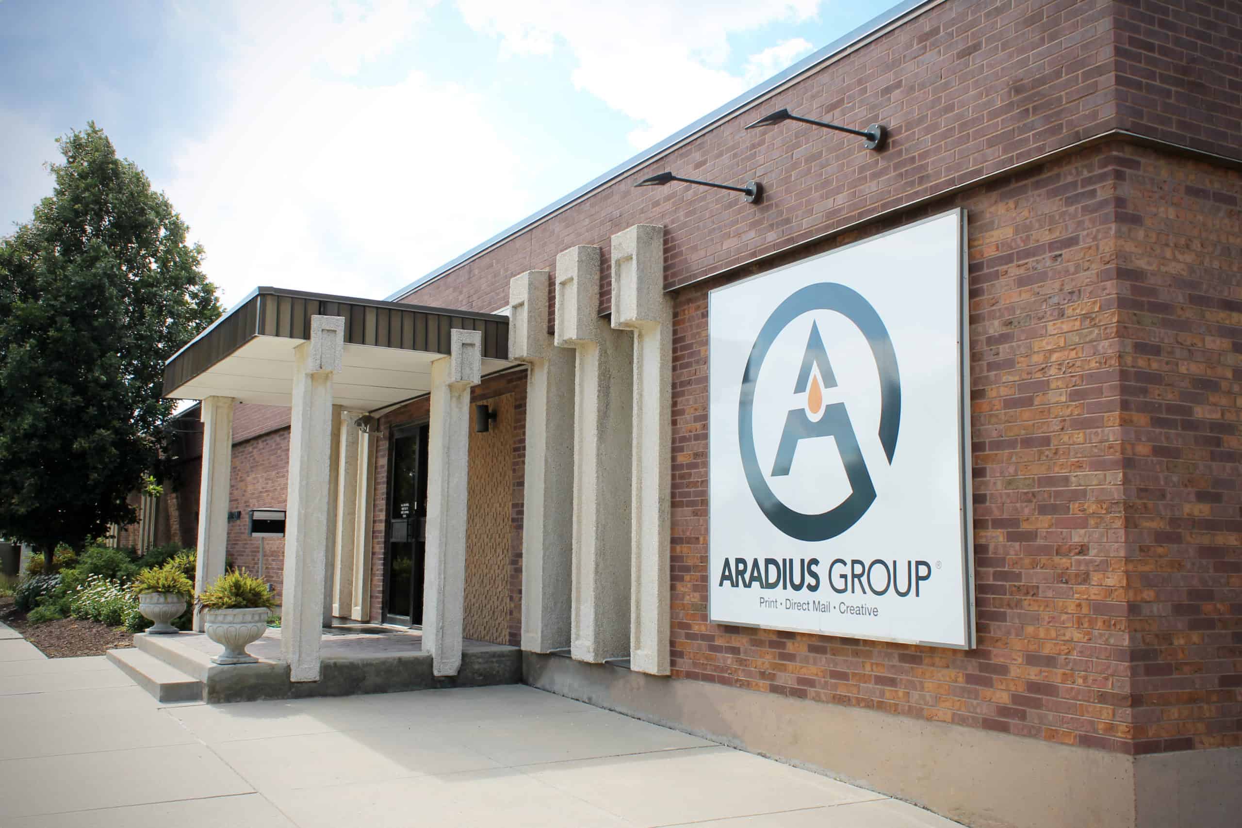 Front of Aradius Group Building